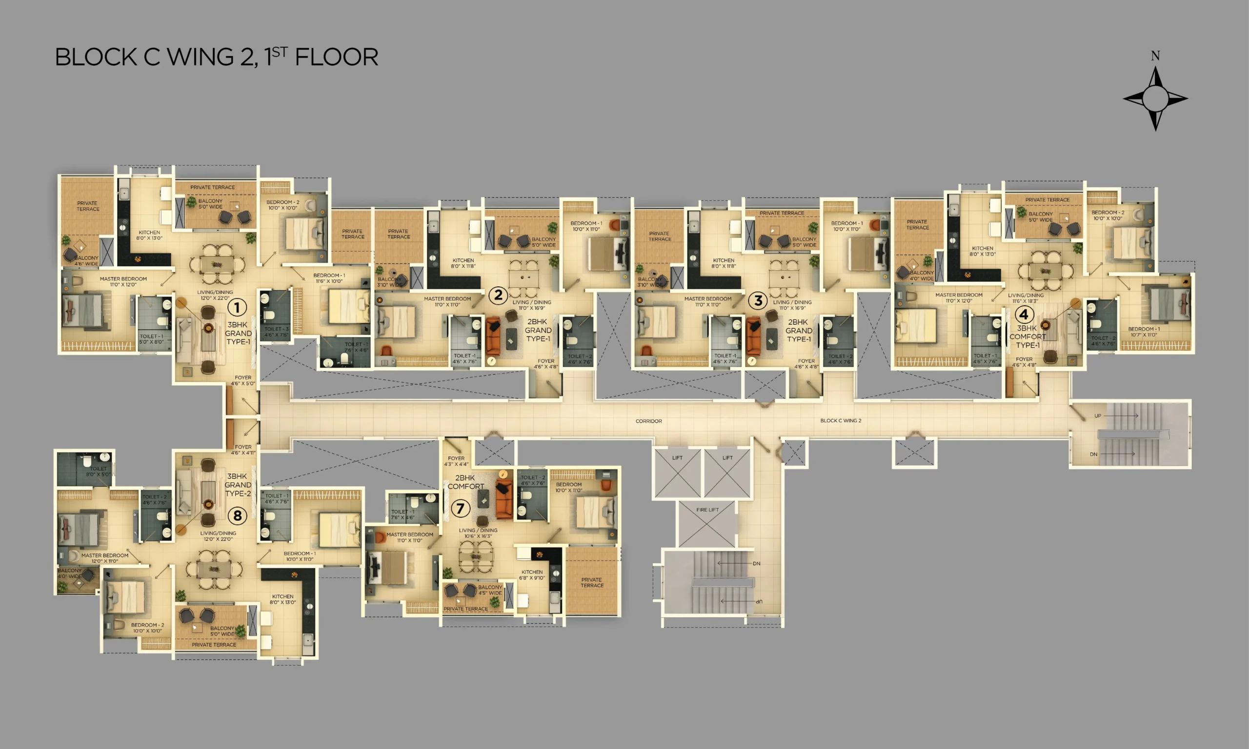 Block-C-WING-2-1st-FLOOR-scaled